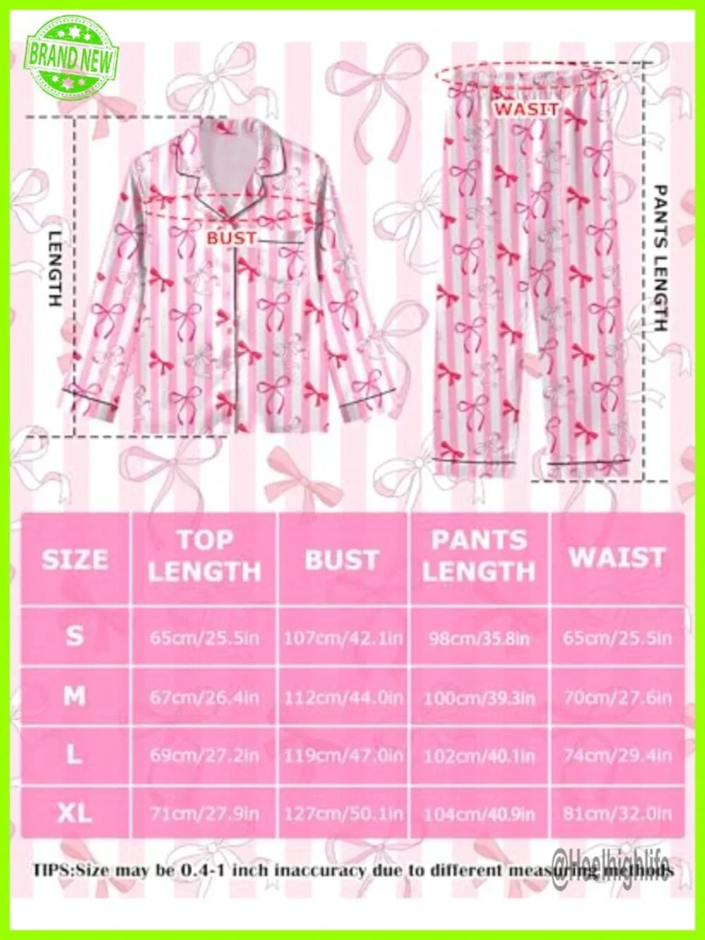 Silky Satin Pajama Set 2 Piece Long Sleeve Button Up Ladies Sleepwear Lounge